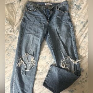 Garage Light Blue Distressed Women Jeans